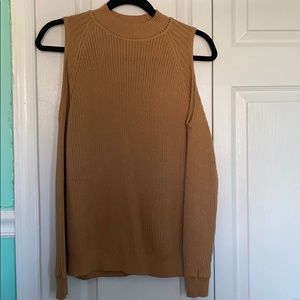 cut out shoulder sweater